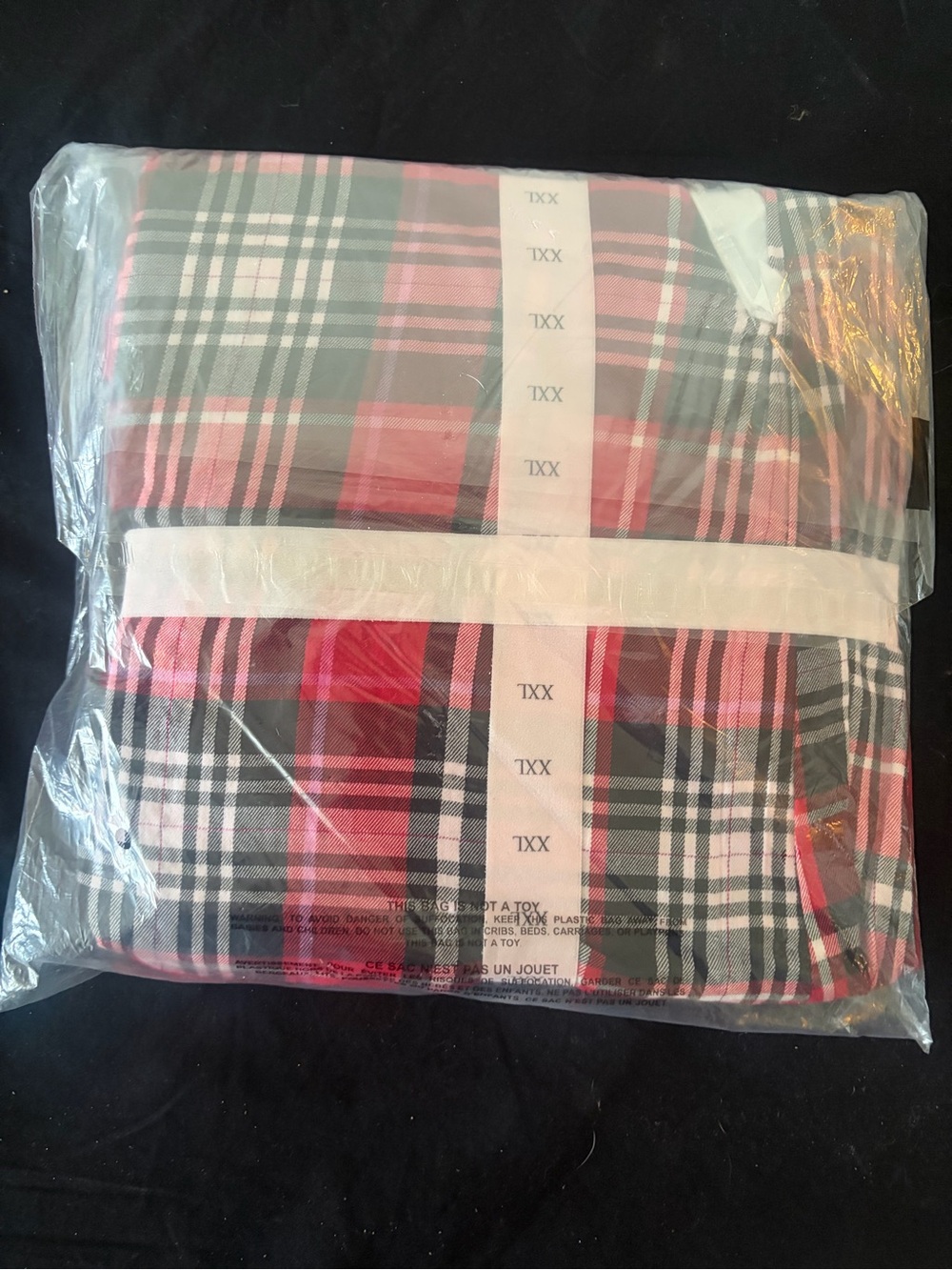 Victoria's Secret Red Long Sleeve Flannel Tee - Picture 4 of 4